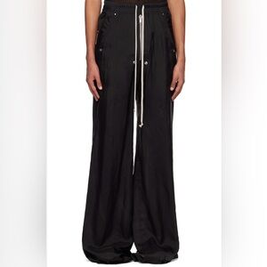 Rick Owens Bela Wide Leg Satin Pants
